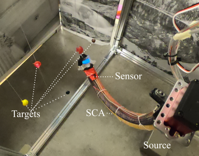 Visual Servoing for Pose Control of Soft Continuum Arm in a Structured Environment